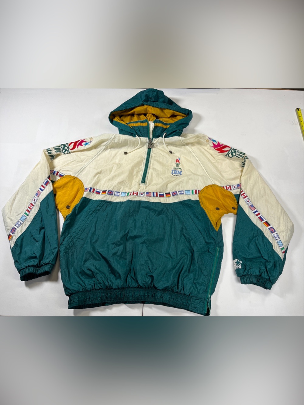 Vintage Starter 1996 Summer Olympics Windbreaker Jacket Zip Atlanta 90s Size XL